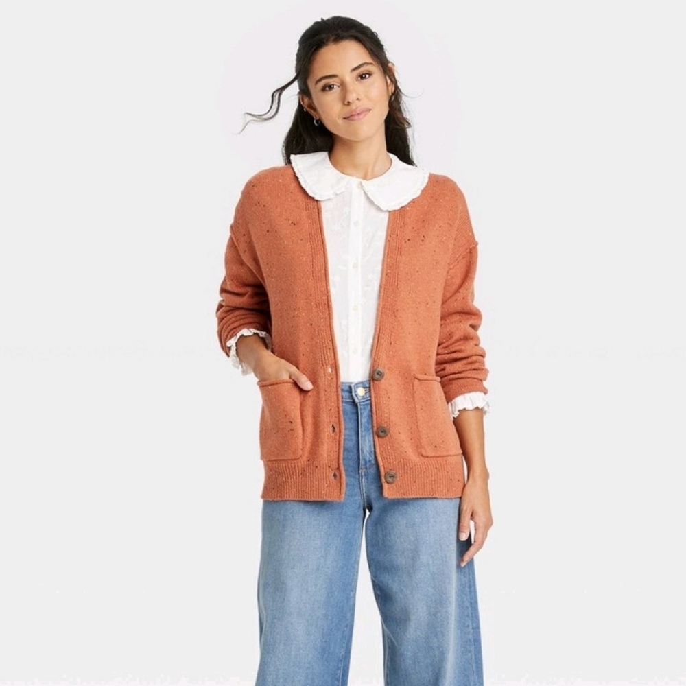 Universal Thread Button-Front Grandpa Cardigan Te… - image 1